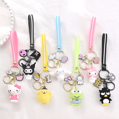 Cute Sanrio Cartoon Character Keychain Backpack Pendant for Girls and Collectors