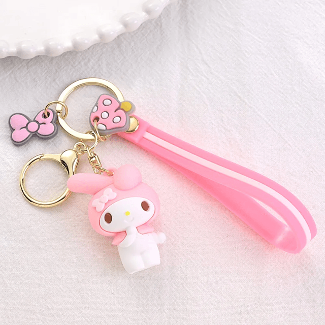 Cute Sanrio Cartoon Character Keychain Backpack Pendant for Girls and Collectors
