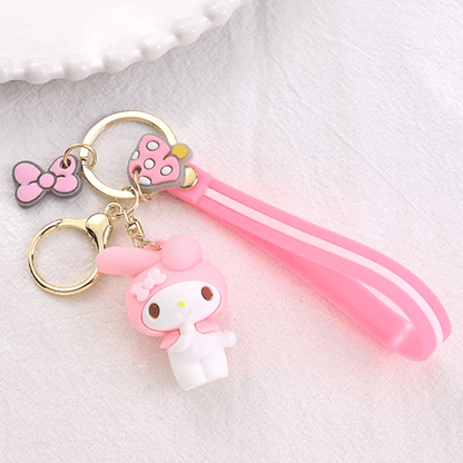 Cute Sanrio Cartoon Character Keychain Backpack Pendant for Girls and Collectors