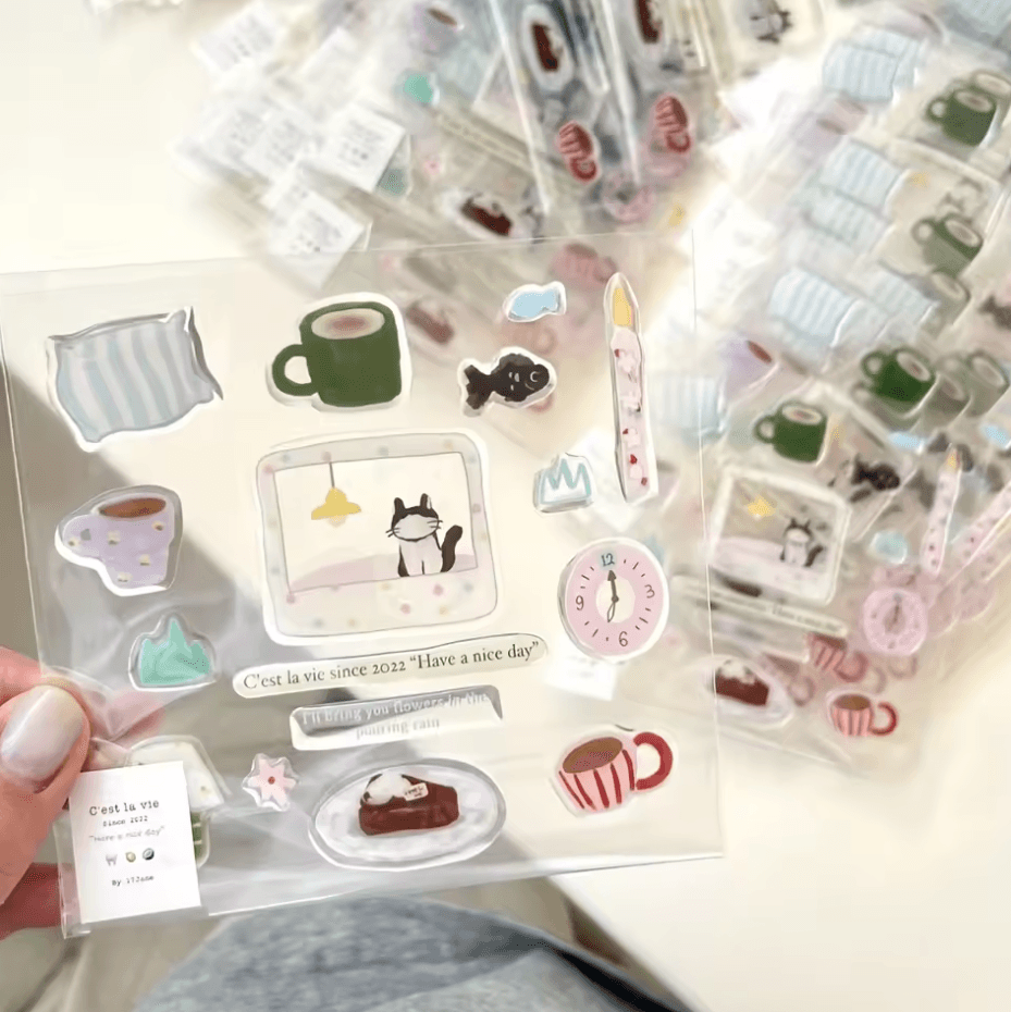 Cute Cartoon Jelly Nail Stickers Korean Style Self-Adhesive Nail Art Decals