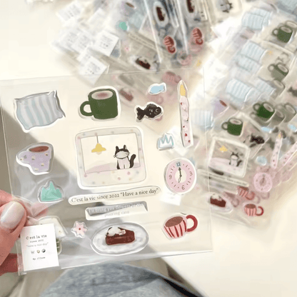 Cute Cartoon Jelly Nail Stickers Korean Style Self-Adhesive Nail Art Decals