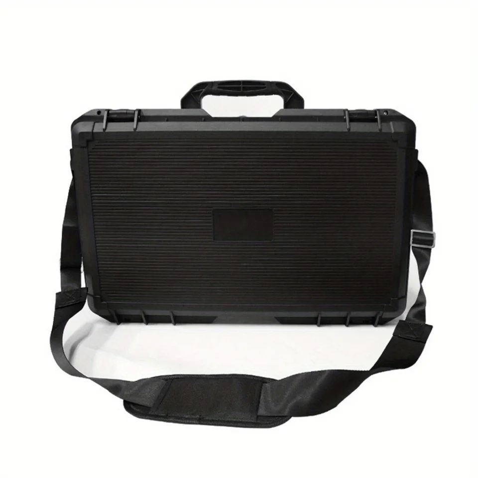 Universal Waterproof Shockproof Hard Tool Case with Pre-Cut Foam Insert – Portable Plastic Carry Storage Box Organizer