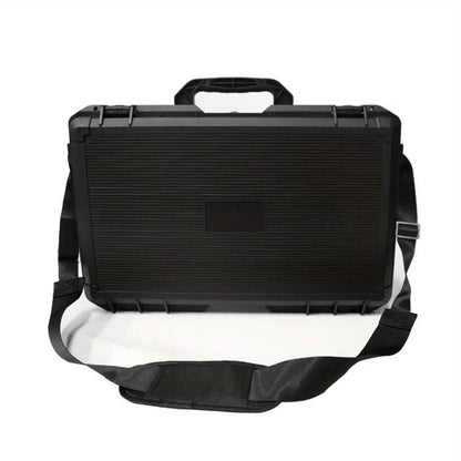 Universal Waterproof Shockproof Hard Tool Case with Pre-Cut Foam Insert – Portable Plastic Carry Storage Box Organizer