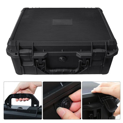 Universal Waterproof Shockproof Hard Tool Case with Pre-Cut Foam Insert – Portable Plastic Carry Storage Box Organizer