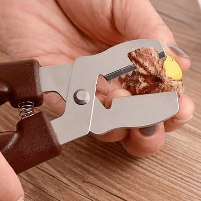 Stainless Steel Easy-Grip Chestnut and Nutcracker Tool for Kitchen & Dining