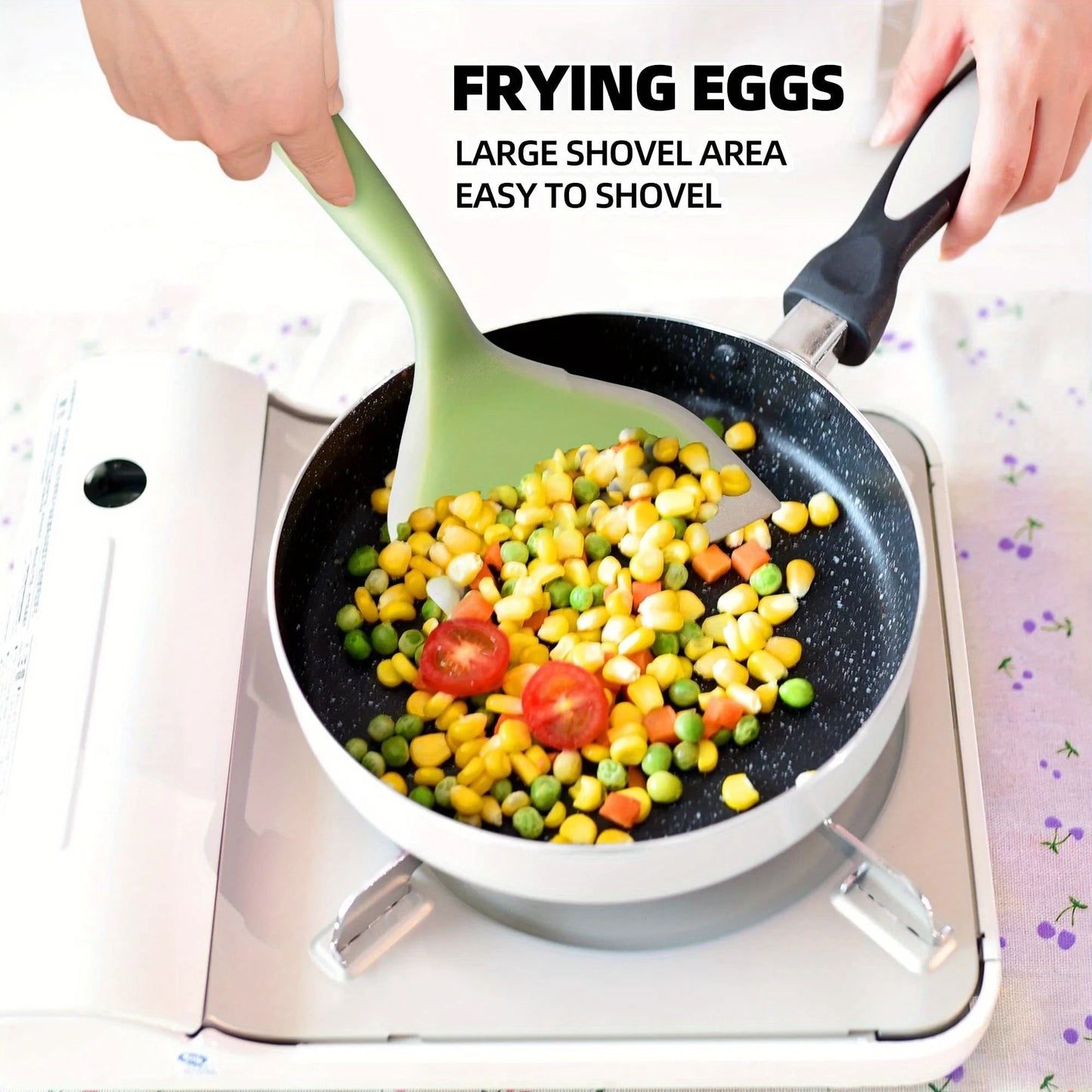 Silicone Spatula Heat Resistant Non Stick Kitchen Cooking Utensil