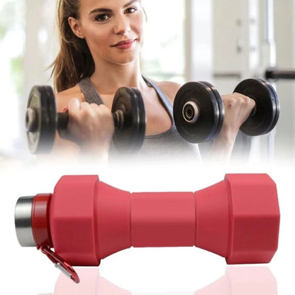 650ml Collapsible Silicone Water Bottle - Leakproof Foldable Travel Sports Bottle