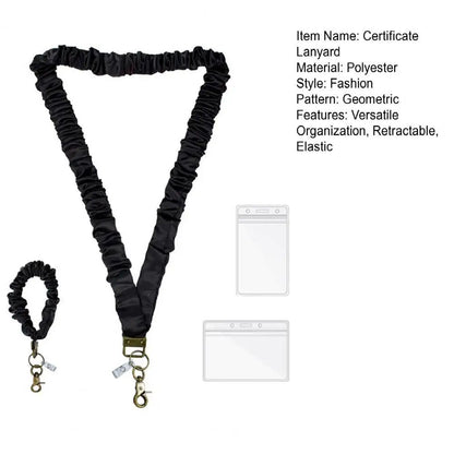 Retractable ID Badge Lanyard Set