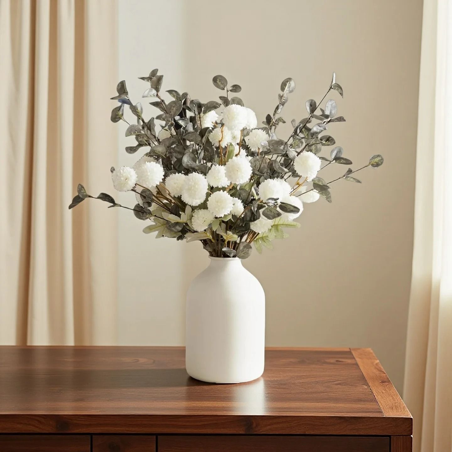 Minimalist Matte Black Metal Vase