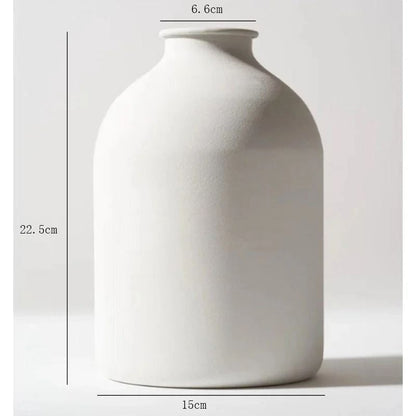 Minimalist Matte Black Metal Vase
