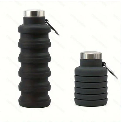 Collapsible Silicone Water Bottle – BPA-Free Foldable Travel Bottle for Hiking & Everyday Hydration