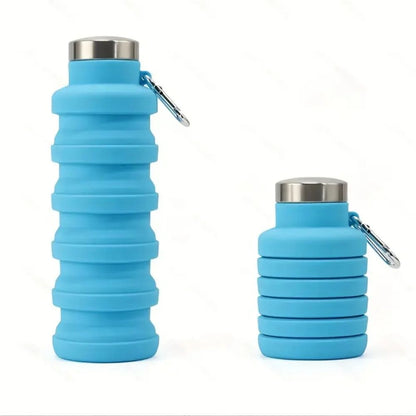 Collapsible Silicone Water Bottle – BPA-Free Foldable Travel Bottle for Hiking & Everyday Hydration
