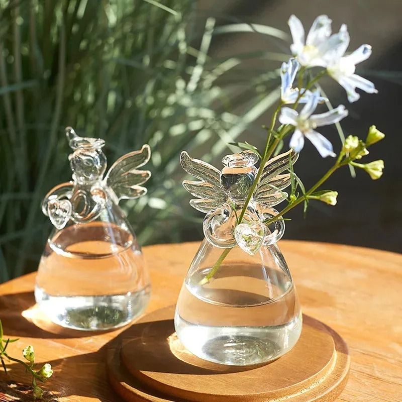 Angelic Glass Hydroponic Floral Vase