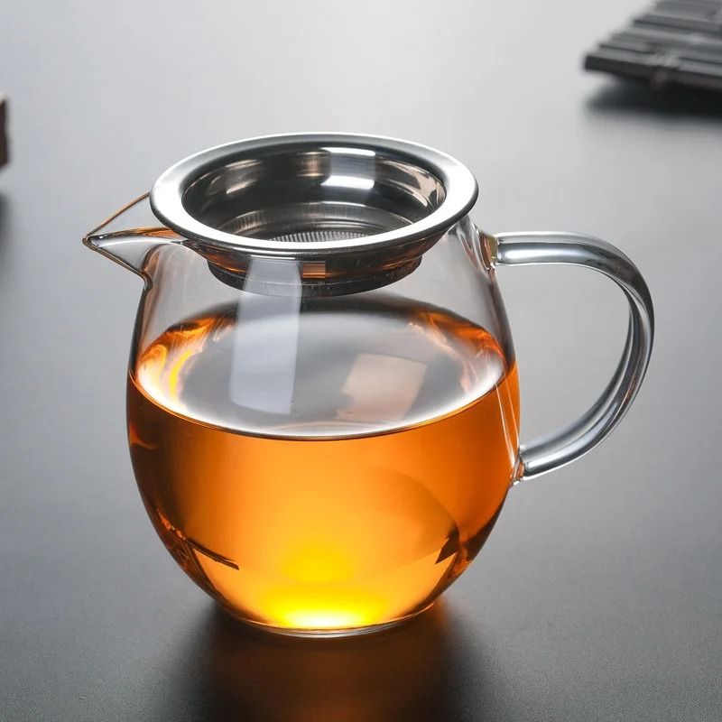 Heat Resisting Clear Glass Tea Pitcher Fair Cup