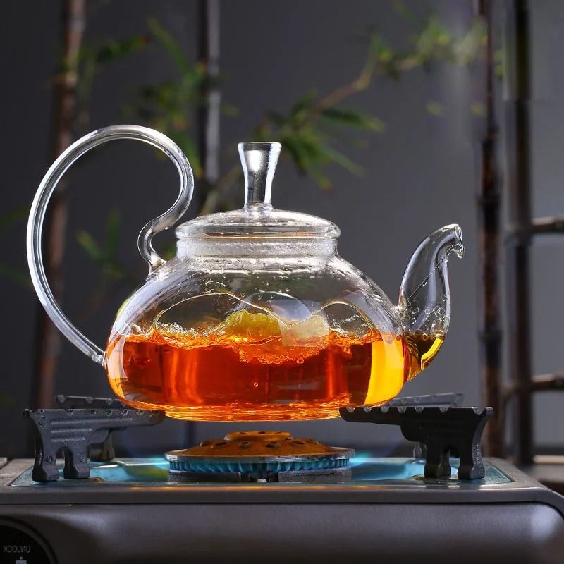 Flower Puer Glass Tea Teapot Kung Fu Tea Maker