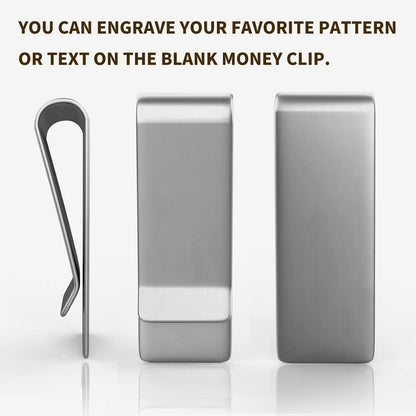 12 Pcs Stainless Steel Money Clips | Ultra-Thin Slim Wallet Clip for Cash & Credit Cards, Smooth Edge Pocket Holder