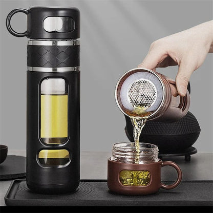 520ML Tea Water Separation Glass Bottle