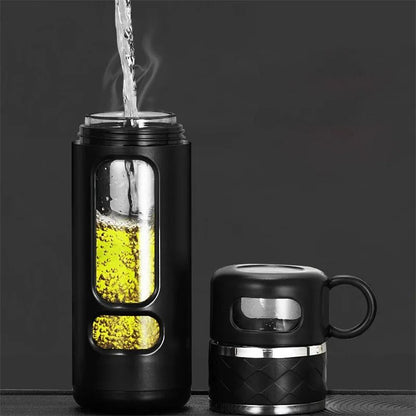 520ML Tea Water Separation Glass Bottle