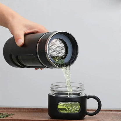 520ML Tea Water Separation Glass Bottle