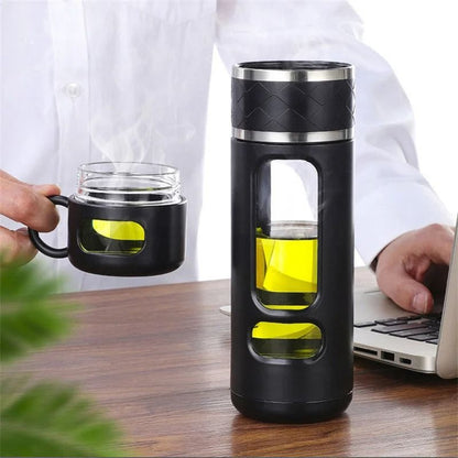 520ML Tea Water Separation Glass Bottle