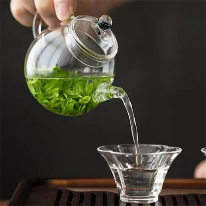 Small Glass Teapot Heat Resistant Tea Maker