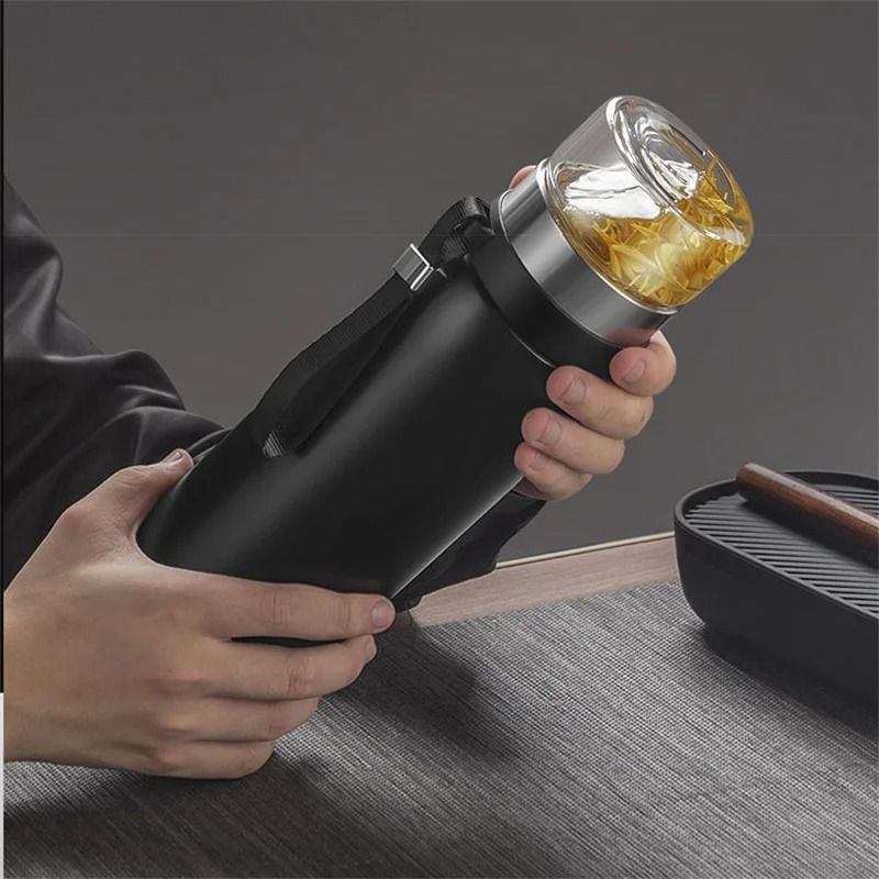 Large Capacity 304 Stainless Steel Tea Infuser Vacuum Flask