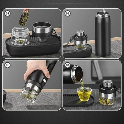 Large Capacity 304 Stainless Steel Tea Infuser Vacuum Flask