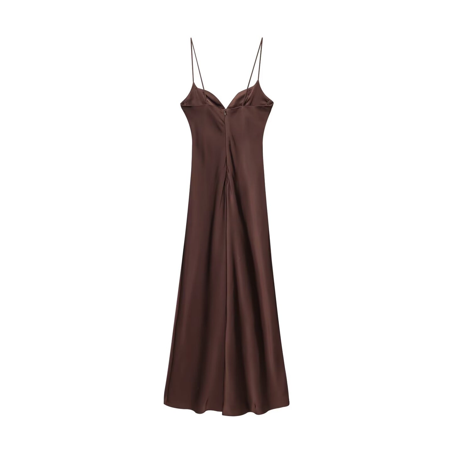 Summer Sexy Satin Textured Dress, Women's Temperament Suspender Fashion, New Summer Products