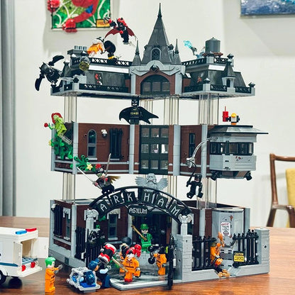 Arkham Asylum Architectural Building Set – Superhero Collectible Display Model for Adult