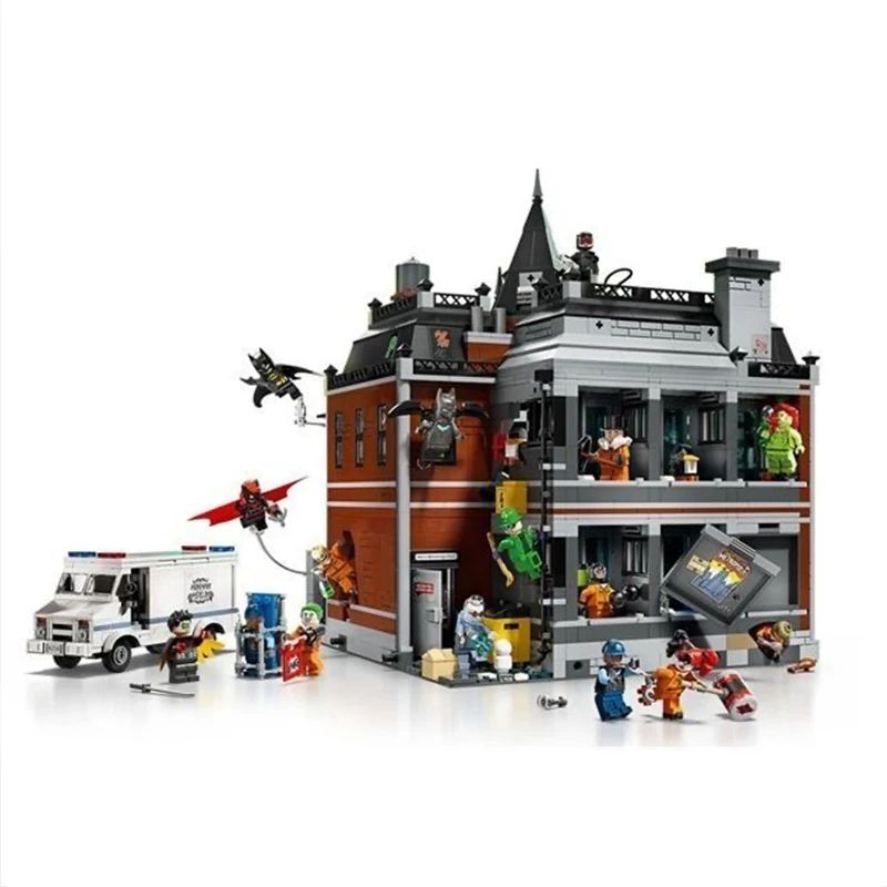 Arkham Asylum Architectural Building Set – Superhero Collectible Display Model for Adult