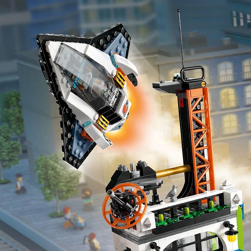 City Tower Battle Architecture Building Set – Street View Model Building Blocks for Kids & Adults