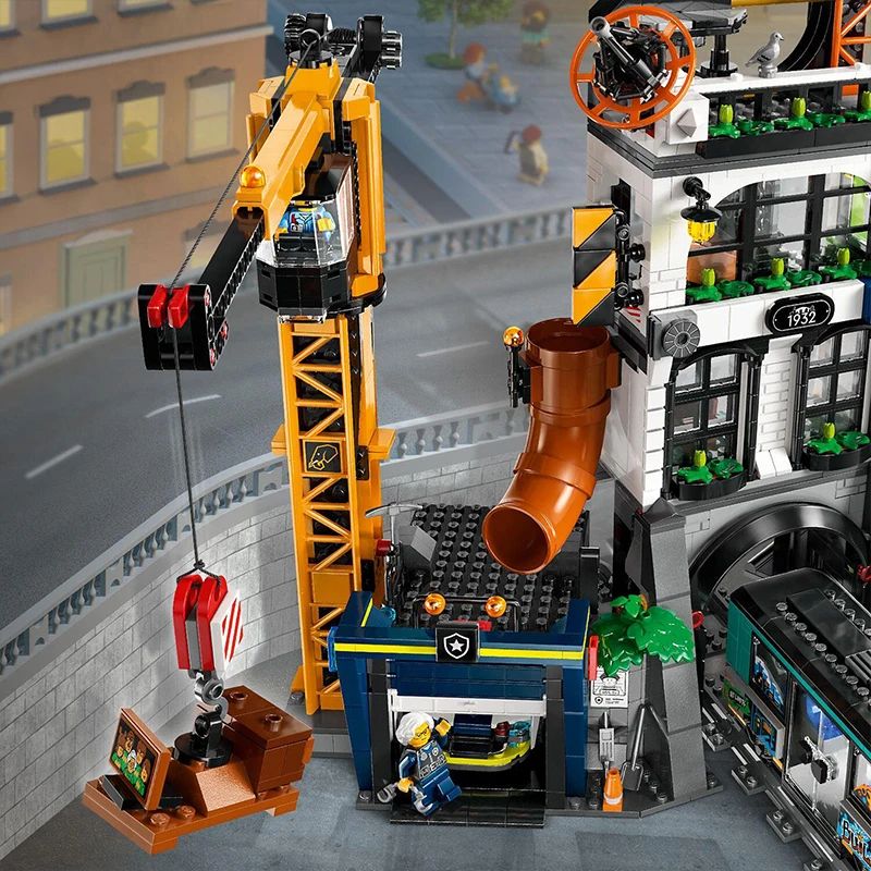City Tower Battle Architecture Building Set – Street View Model Building Blocks for Kids & Adults