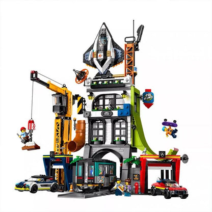 City Tower Battle Architecture Building Set – Street View Model Building Blocks for Kids & Adults