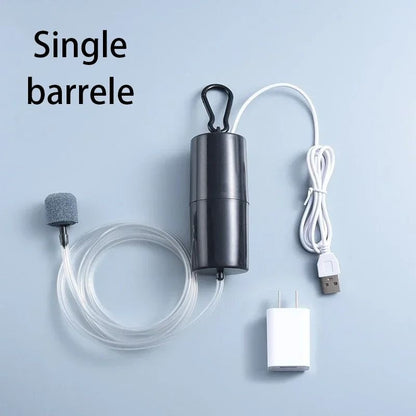 Silent USB Aquarium Air Pump – Portable 5V 1W Mini Oxygenator for Professional Fish Tank Aeration