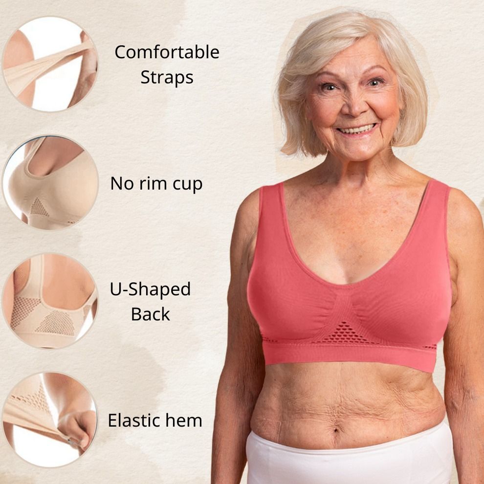 Women Seamless Sports Bra Top with Removable Padding Breathable Fitness Bra