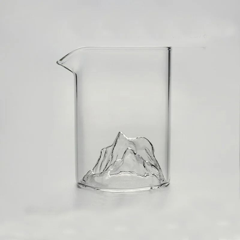 Anti Scalding Wooden Handle Glass Fair Cup Tea Pitcher