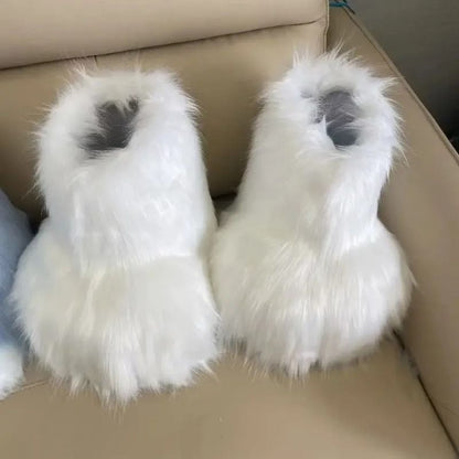 Fluffy Kig Fursuit Cosplay Paw Shoes