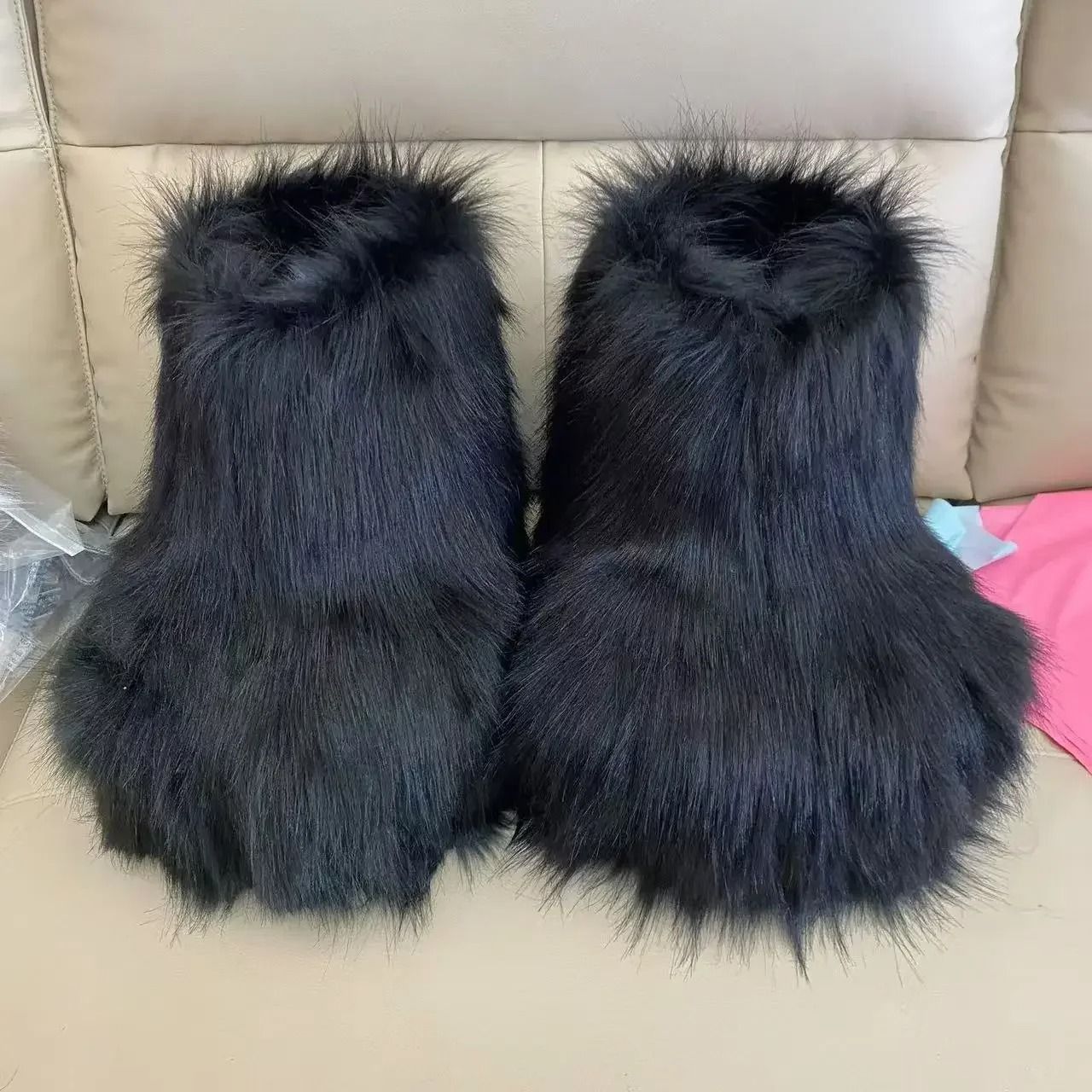 Fluffy Kig Fursuit Cosplay Paw Shoes