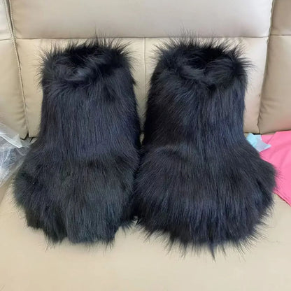 Fluffy Kig Fursuit Cosplay Paw Shoes