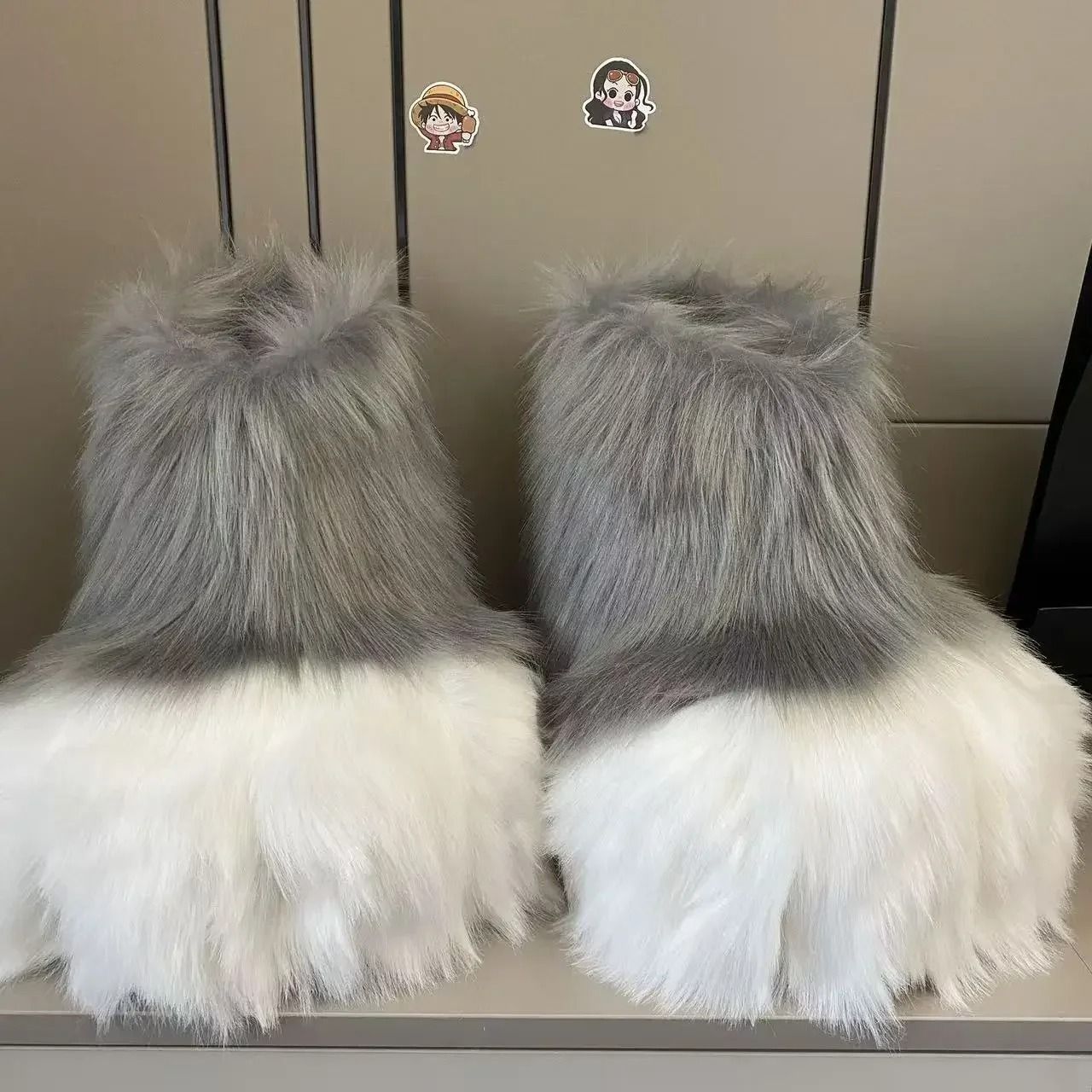 Fluffy Kig Fursuit Cosplay Paw Shoes