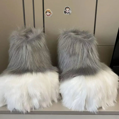 Fluffy Kig Fursuit Cosplay Paw Shoes