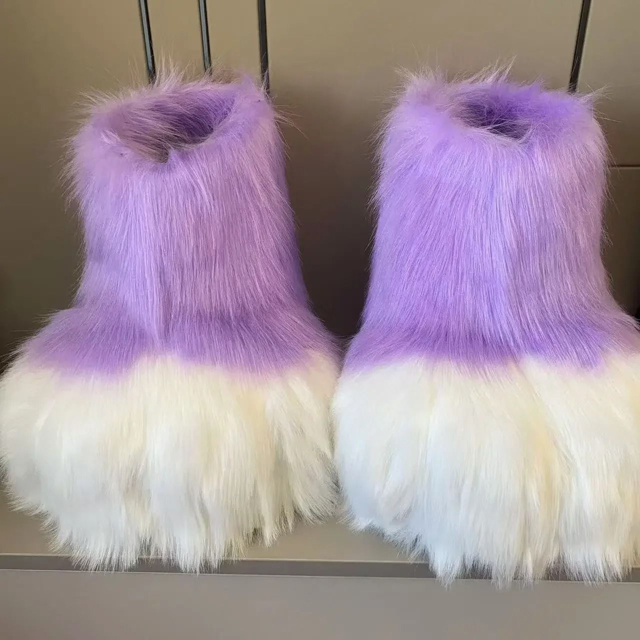 Fluffy Kig Fursuit Cosplay Paw Shoes