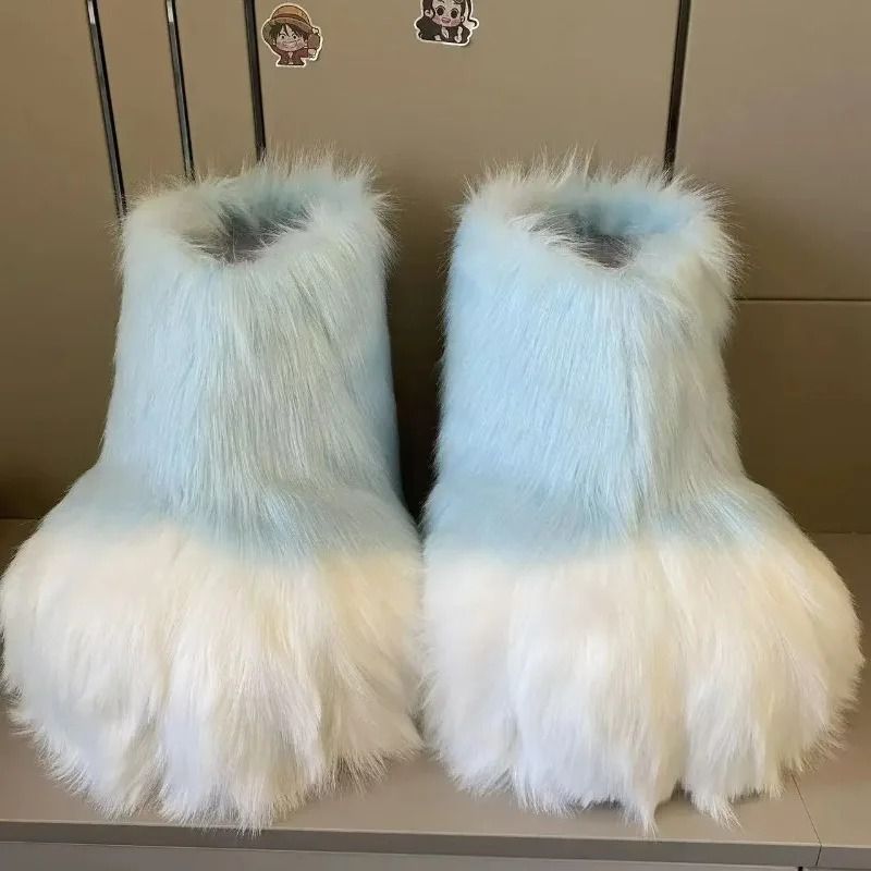 Fluffy Kig Fursuit Cosplay Paw Shoes