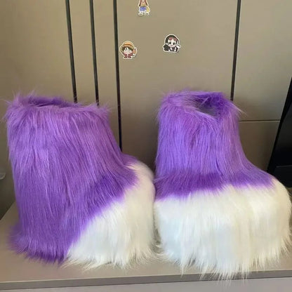 Fluffy Kig Fursuit Cosplay Paw Shoes