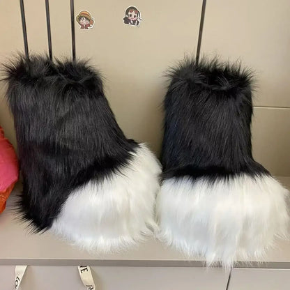 Fluffy Kig Fursuit Cosplay Paw Shoes
