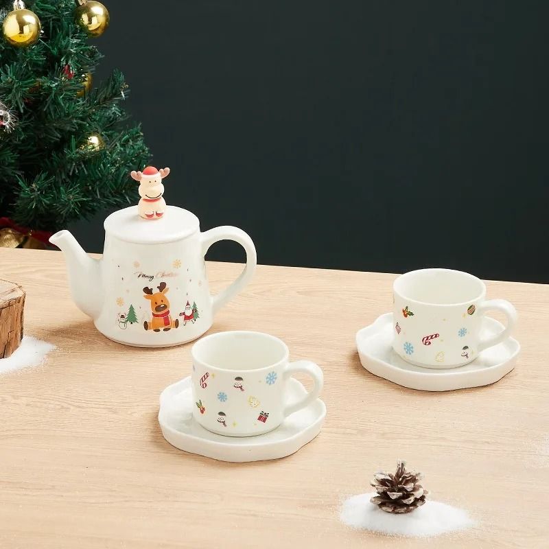 Christmas Porcelain Teaware Gift Set