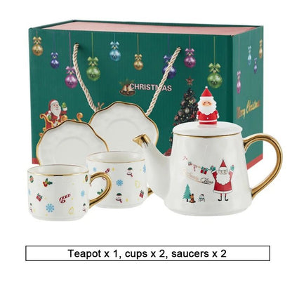 Christmas Porcelain Teaware Gift Set
