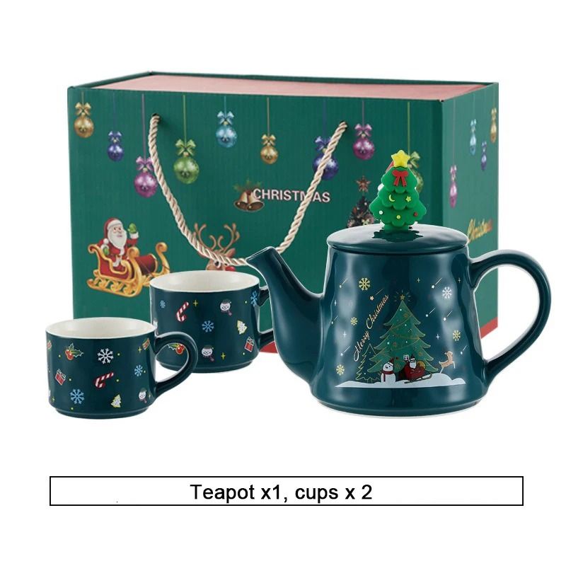 Christmas Porcelain Teaware Gift Set