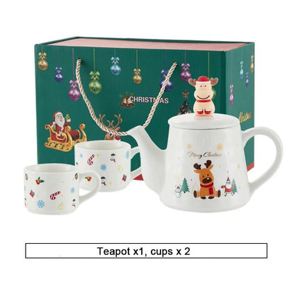 Christmas Porcelain Teaware Gift Set