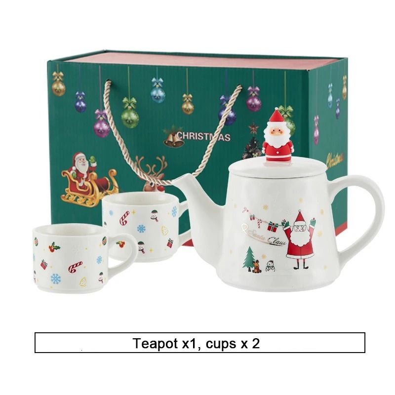 Christmas Porcelain Teaware Gift Set